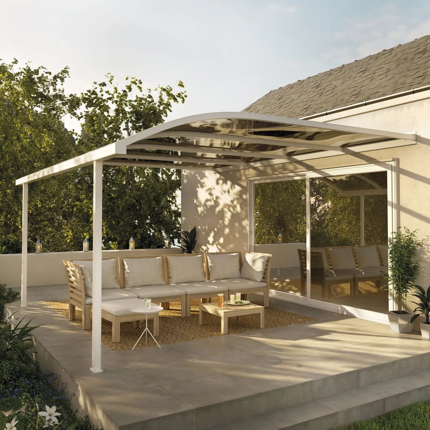 Carport M shape
