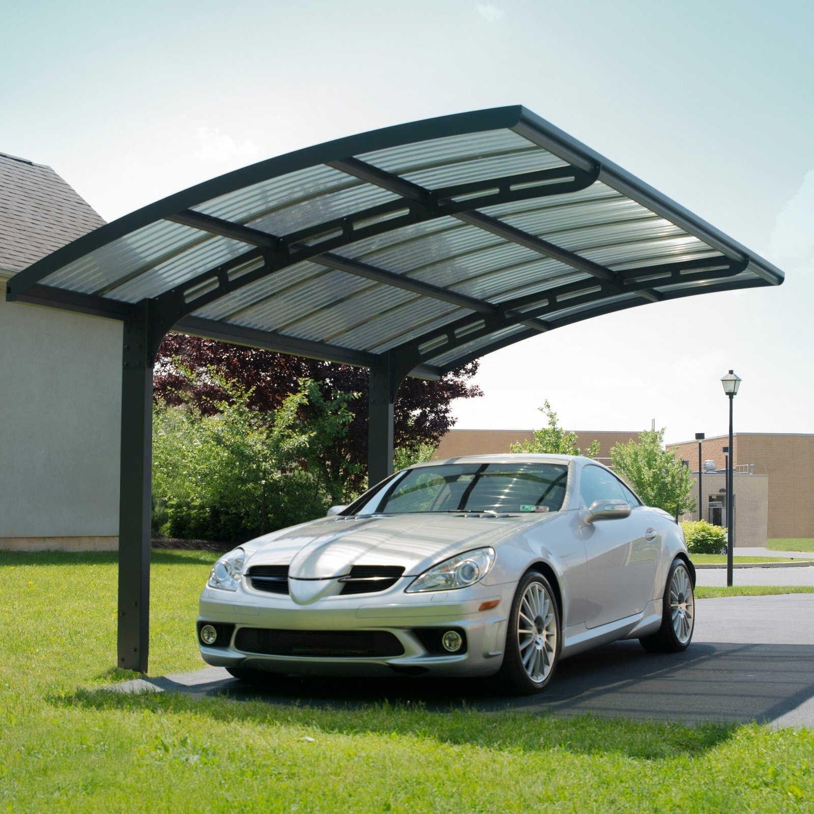 Carport L shape