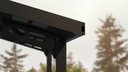 carport Built-in Gutters